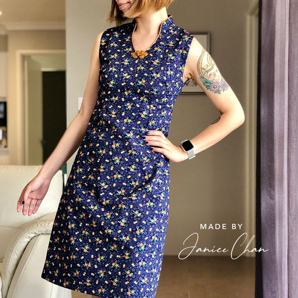 KAI dress - An Open Mandarin Collar Dress