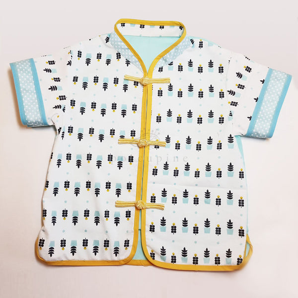 Boys Mandarin Collar Shirt