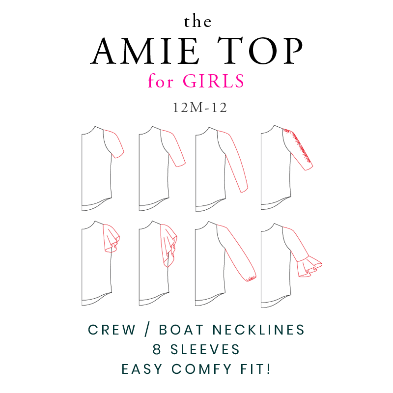 New Pattern Release - Amie Top for Girls