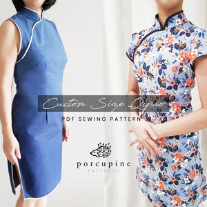 Custom Size Ladies Qipao / Cheongsam Pattern