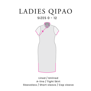 New Pattern Release - Ladies Qipao / Cheongsam Pattern