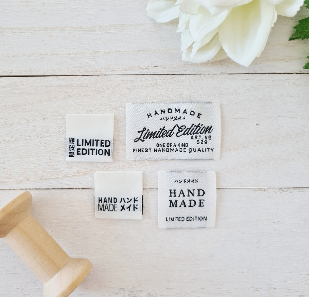 Sewing Labels - 5pcs Handmade Limited Edition 5x3cm Landscape Off-whit ...