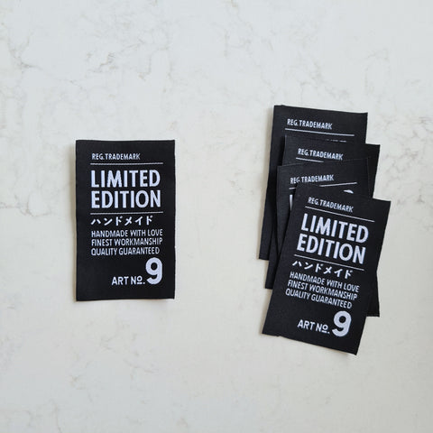 Sewing Labels -  Limited Edition no.9 5x8cm Portrait (5pcs)
