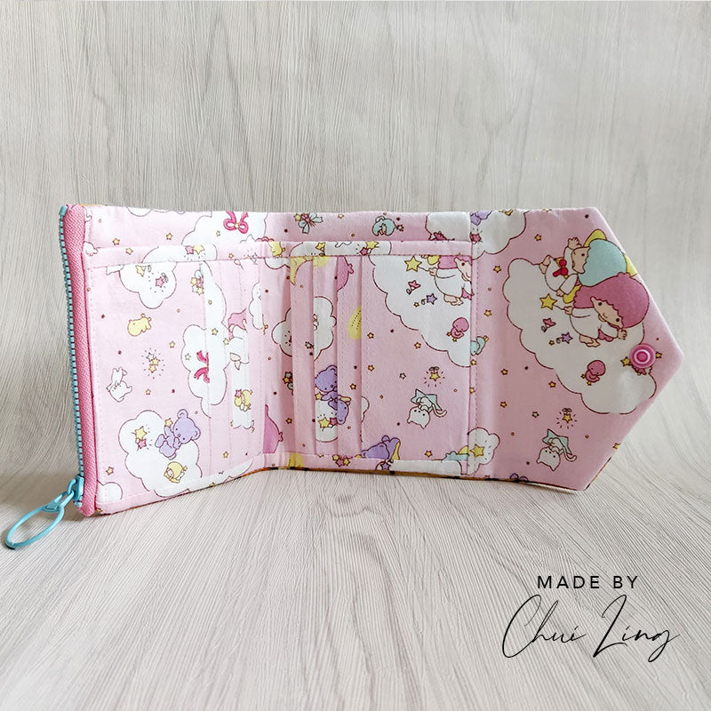 Magsafe Leather Designer Wallet - Small Font - Pale Pink — Valerie