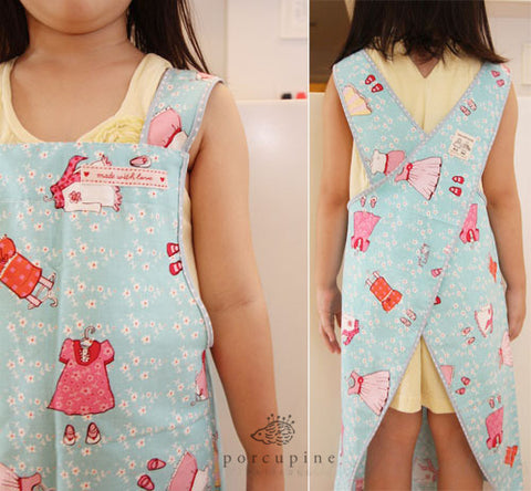 Free Cross Back Apron for kids and adults