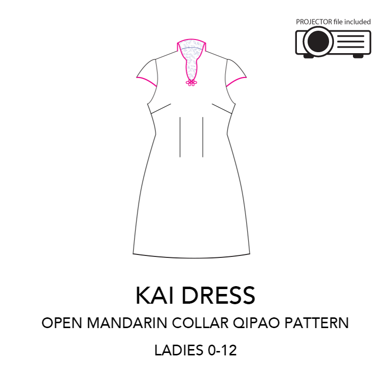 KAI dress - An Open Mandarin Collar Dress