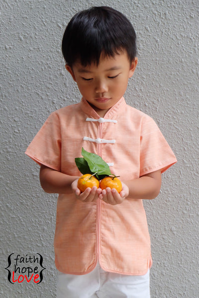 Boys Mandarin Collar Shirt PDF Pattern